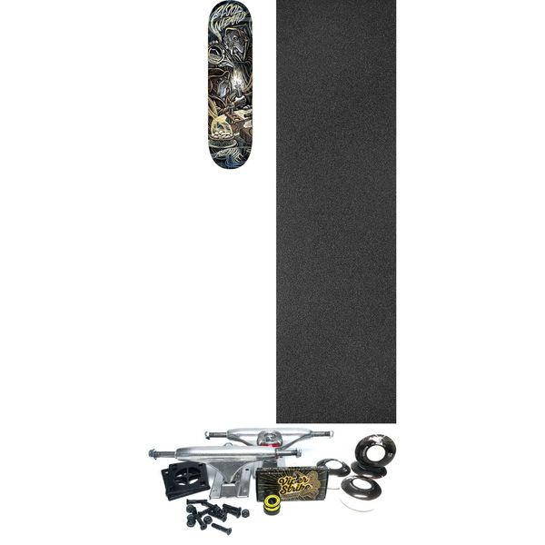 Blood Wizard Skateboards Tristan Rennie Conjuring Dogs Skateboard Deck - 8.37" x 32" - Complete Skateboard Bundle